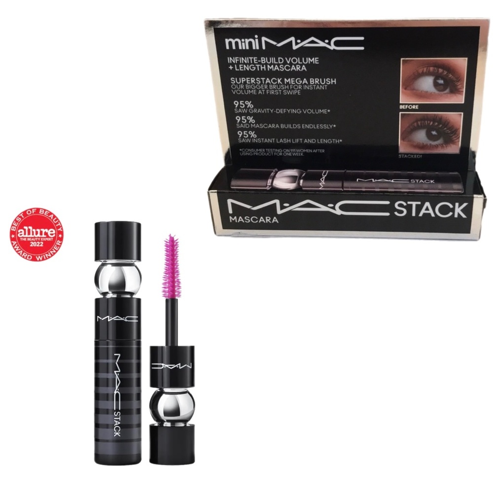 🌵4/$30 NIB Mini MAC Macstack Mascara with Mega Brush